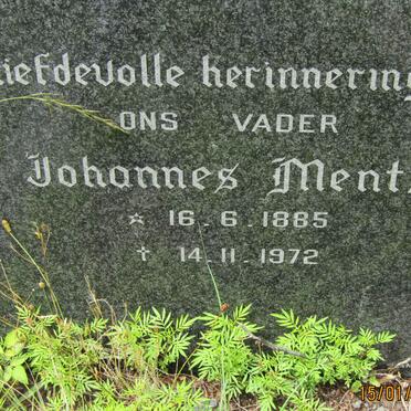MENTZ Johannes 1885-1972