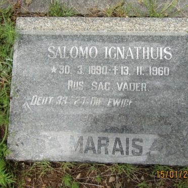MARAIS Salomo Ignathuis 1890-1960