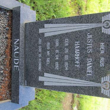 NAUDE Justus Daniel Haarhoff 1934-1992
