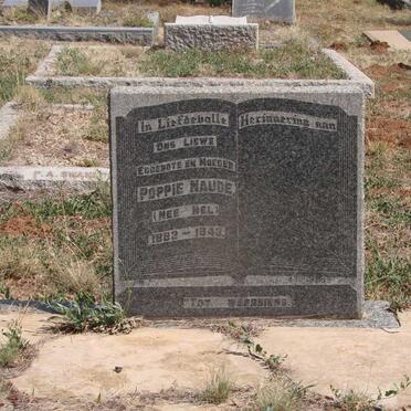 NAUDE Poppie nee NEL 1883-1943