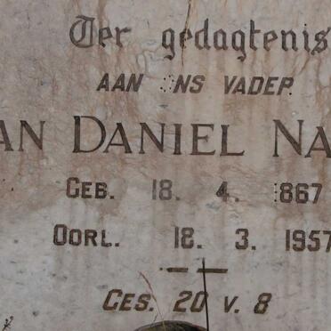 NAUDE Jan Daniel 1867-1957
