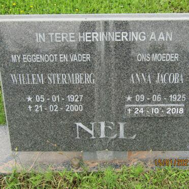 NEL Willem Stermberg 1927-2000 &amp; Anna Jacoba 1925-2018