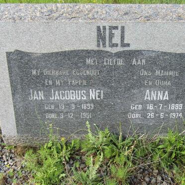 NEL Jan Jacobus 1899-1951 &amp; Anna 1899-1974