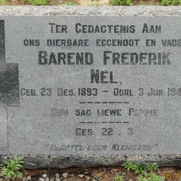 NEL Barend Frederik 1893-1942
