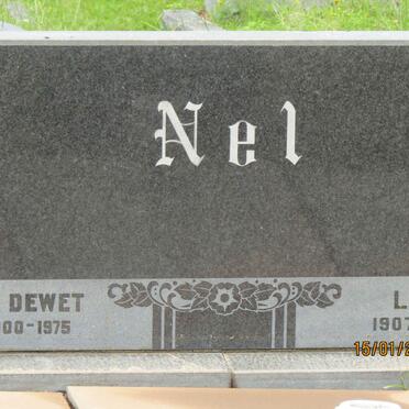 NEL G. DE WET 1900-1975 &amp; Lucy 1907-1987