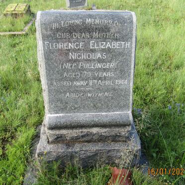 NICHOLAS Florence Elizabeth nee PULLINGER -1944