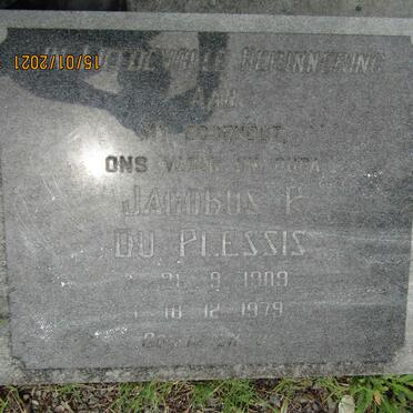 PLESSIS Jacobus P., du 1909-1979