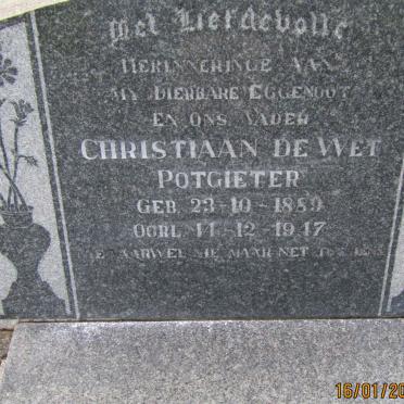POTGIETER Christiaan de Wet 1889-1947