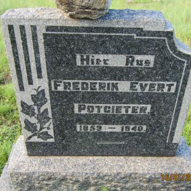 POTGIETER Frederik Evert 1859-1940