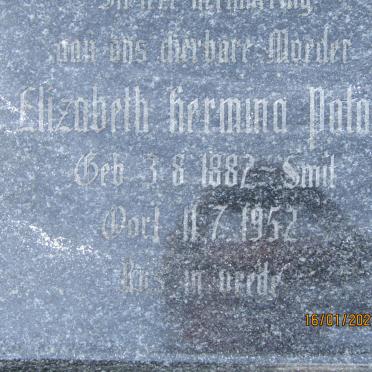 POTAS Elizabeth Hermina nee SMIT 1882-1952