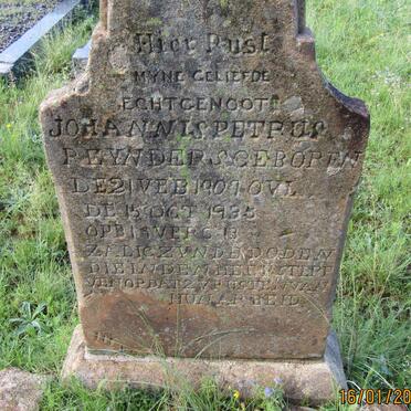 REYNDERS Johannes Petrus 1907-1935