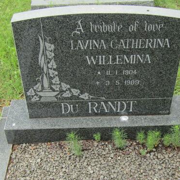 RANDT Lavina Catherina Willemina, du 1904-1989
