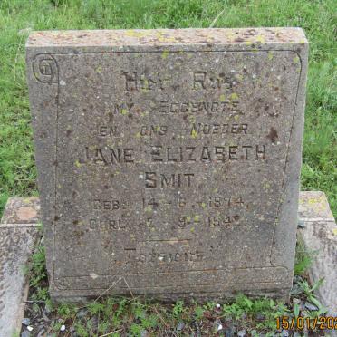 SMIT Jane Elizabeth 1874-1942