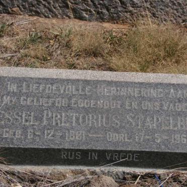 STAPELBERG Wessel Pretorius 1881-1960