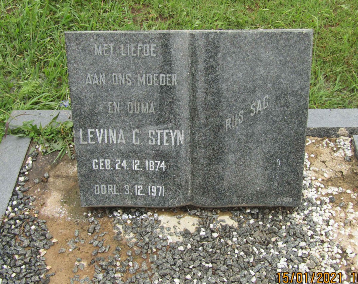 STEYN Levina G. 1874-1971