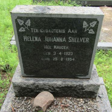 SHELVER Helena Johanna nee KRUGER 1923-1954
