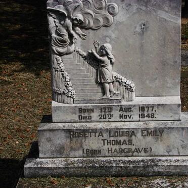THOMAS Rosetta Louisa Emily nee HARGRAVE 1877-1948