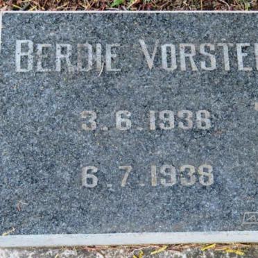 VORSTER Berdie 1938-1938