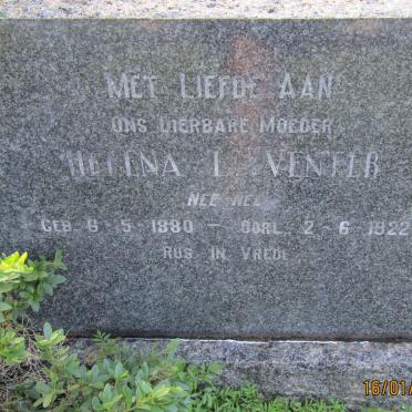 VENTER Helena L. nee NEL 1880-1922