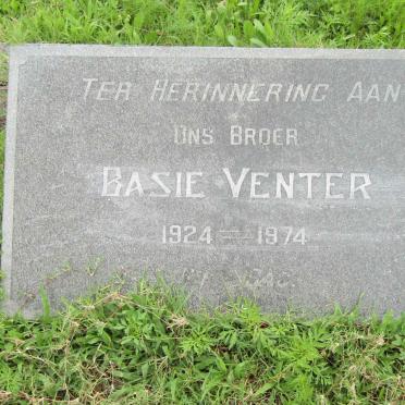 VENTER Basie 1924-1974