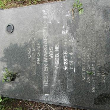 VORSTER Hester Margaretha nee NEL 1902-1992