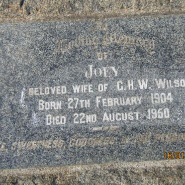 WILSON Joey 1904-1950