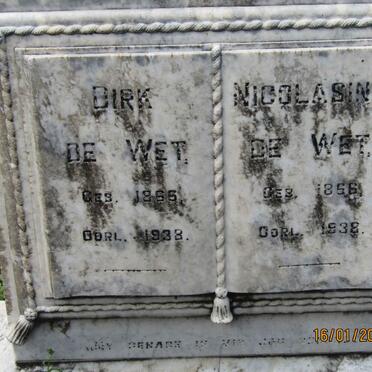 WET Dirk, de 1856-1938 &amp; Nicolasina 1856-1938