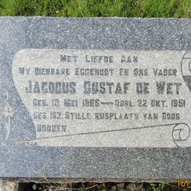WET Jacobus Gustaf, de 1865-1951