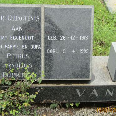ZYL Petrus Arnoldus Bernard, van 1913-1998 &amp; Susanna Elizabeth BRUMMER 1910-1970