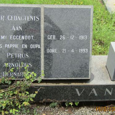 ZYL Petrus Arnoldus Bernard, van 1913-1998 &amp; Susanna Elizabeth BRUMMER 1910-1970