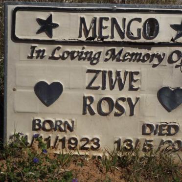 MENGO Ziwe Rosy 1923-2004