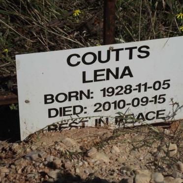 COUTTS Lena 1928-2010