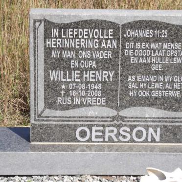 OERSON Willie Henry 1948-2008