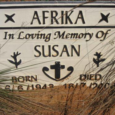 AFRIKA Susan 1943-2003