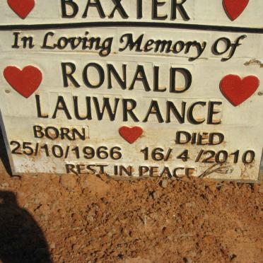 BAXTER Ronald Lauwrence 1966-2010