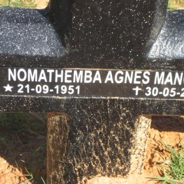 MANGE Nomathemba Agnes 1951-2011