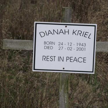 KRIEL Dianah 1943-2001