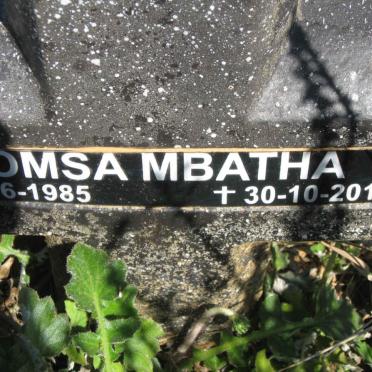 MBATHA Nomsa 1985-2010