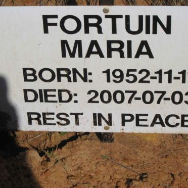 FORTUIN Maria 1952-2007