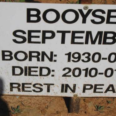 BOOYSEN September 1930-2010