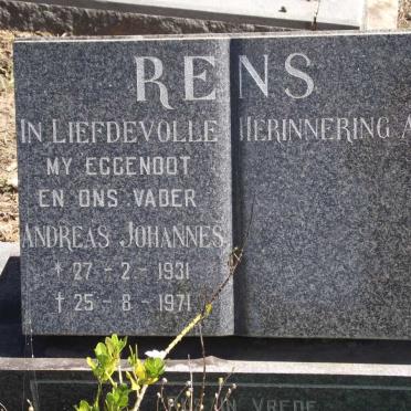 RENS Andreas Johannes 1931-1971