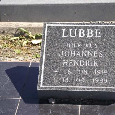 LUBBE Johannes Hendrik 1918-1999