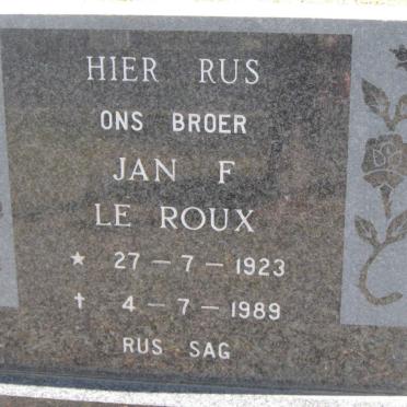 ROUX Jan F., le 1923-1989