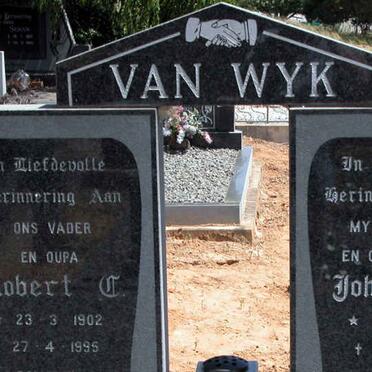 WYK Robert C., van 1902-1995 &amp; Johanna K. 1908-1988