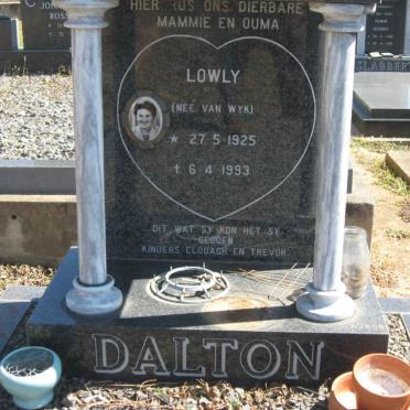 DALTON Lowly nee VAN WYK 1925-1993