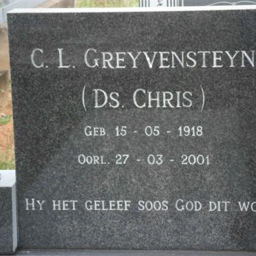 GREYVENSTEYN C.L. 1918-2001