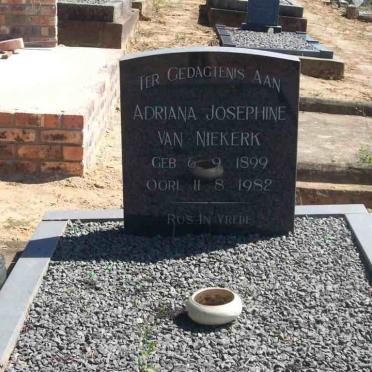 NIEKERK Adriana Josephine, van 1899-1982
