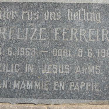 FERREIRA Marelize 1963-1963