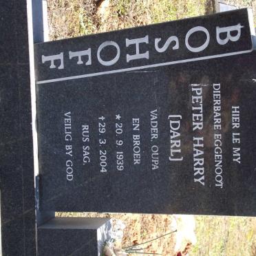 BOSHOFF Peter Harry 1939-2004