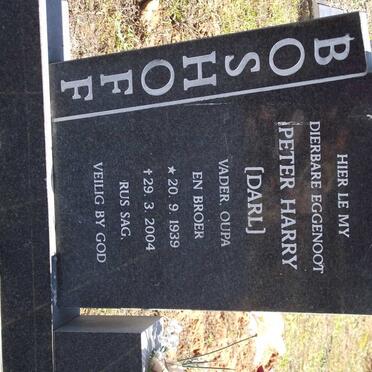 BOSHOFF Peter Harry 1939-2004